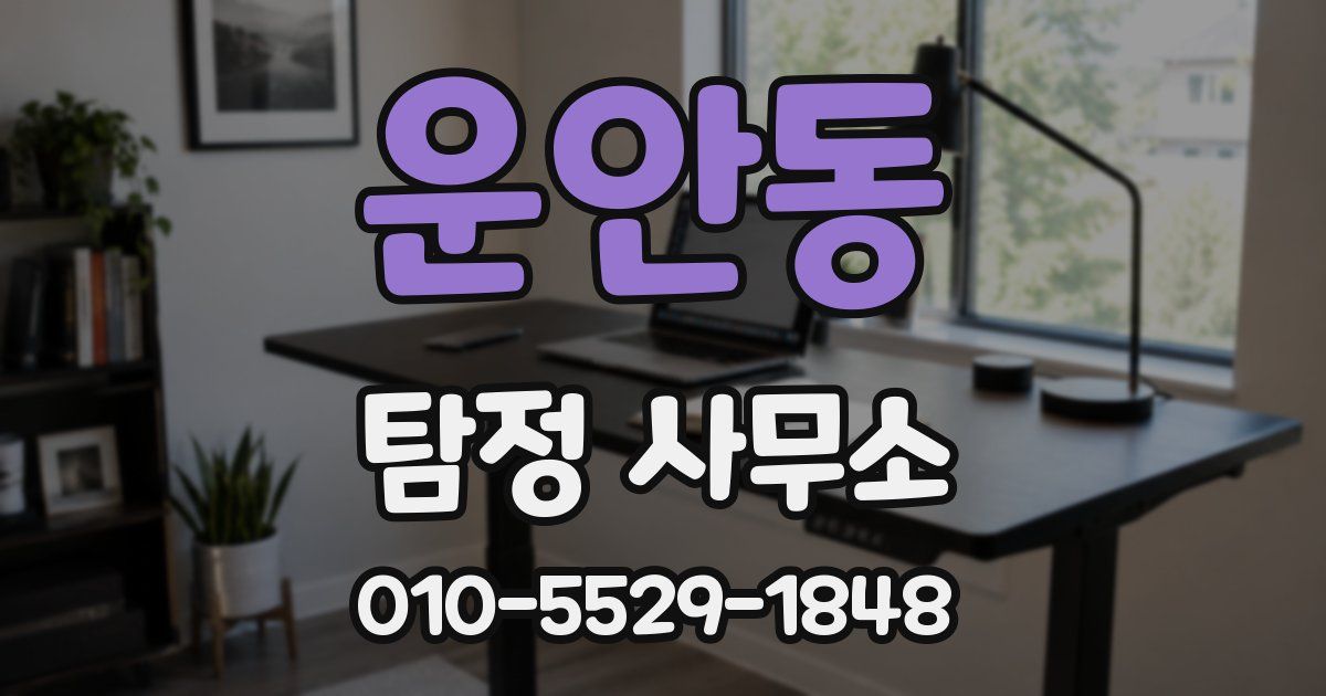 운안동 탐정 사무소