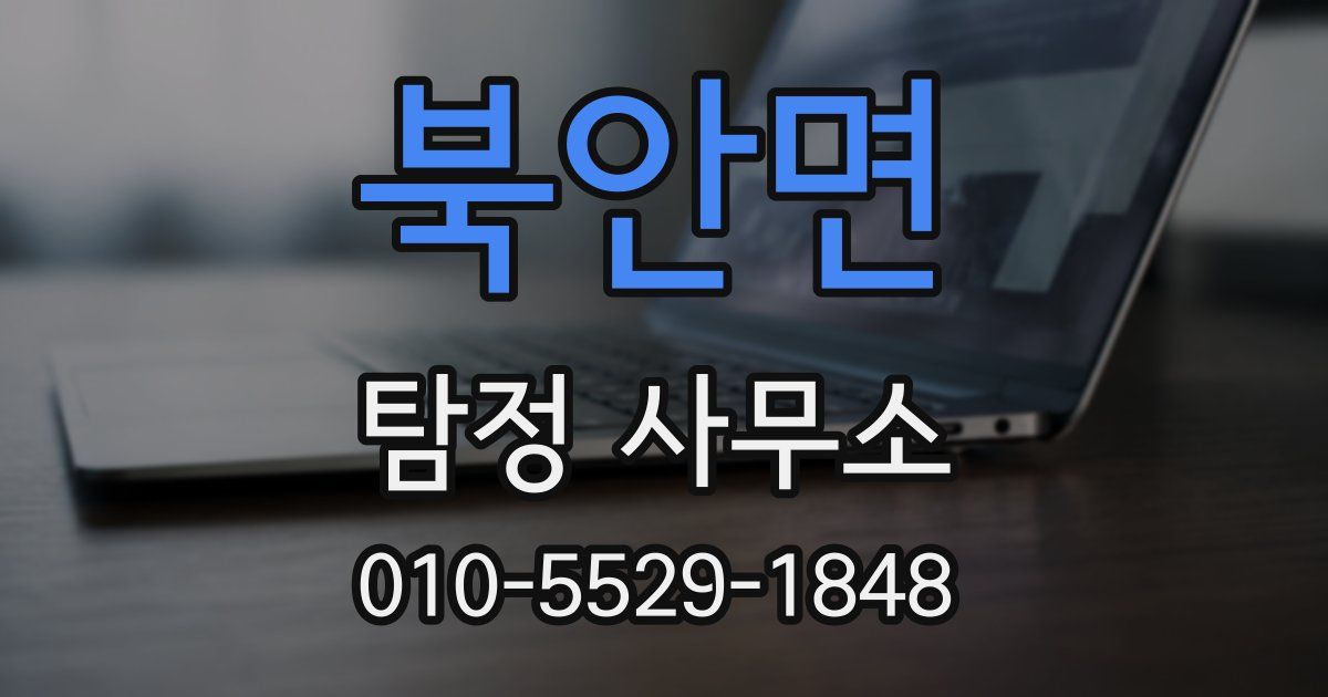 북안면 탐정 사무소