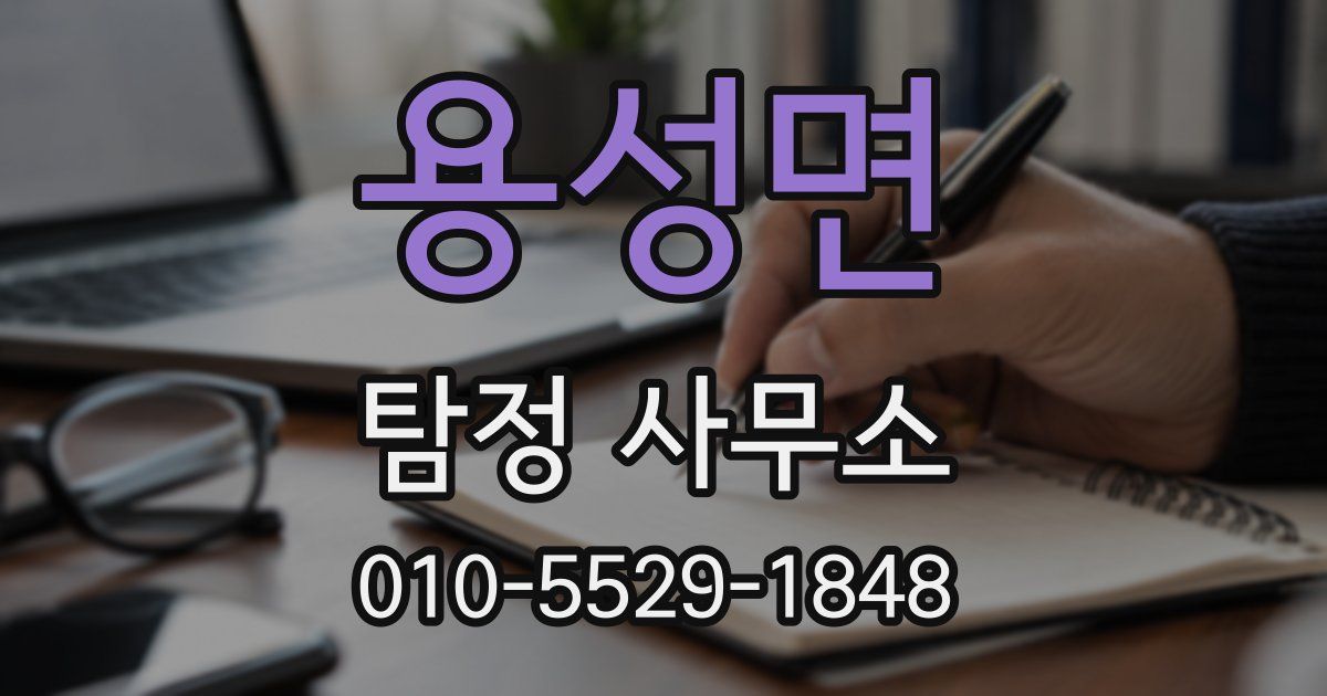 용성면 탐정 사무소