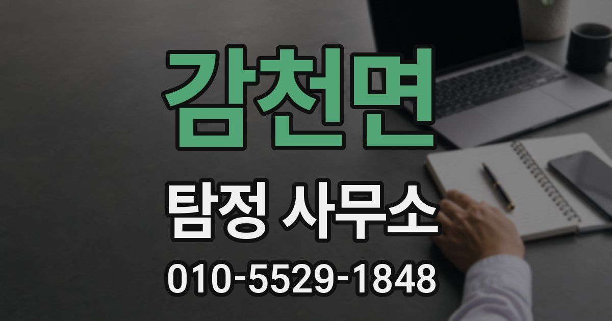 감천면 탐정 사무소