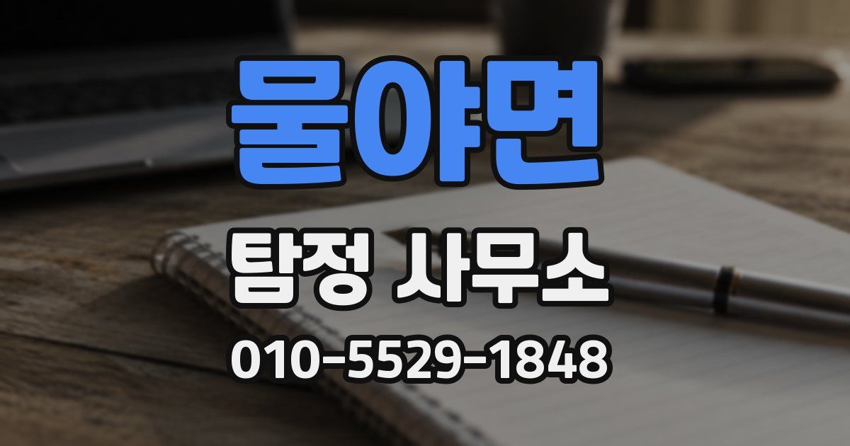 물야면 탐정 사무소
