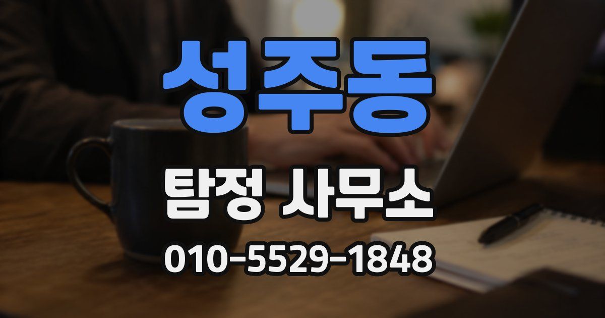 성주동 탐정 사무소