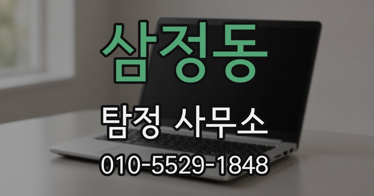 삼정동 탐정 사무소