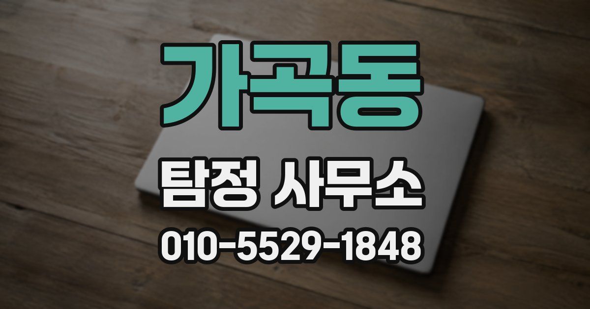 가곡동 탐정 사무소