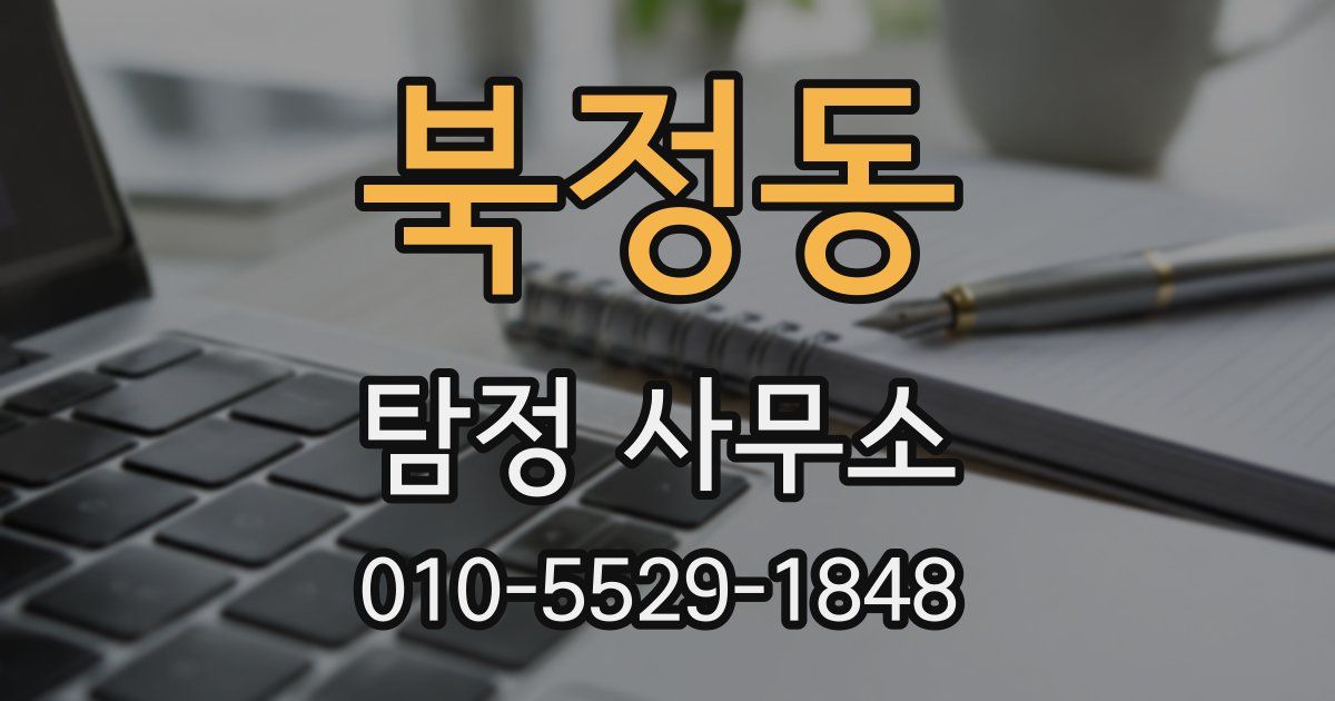 북정동 탐정 사무소