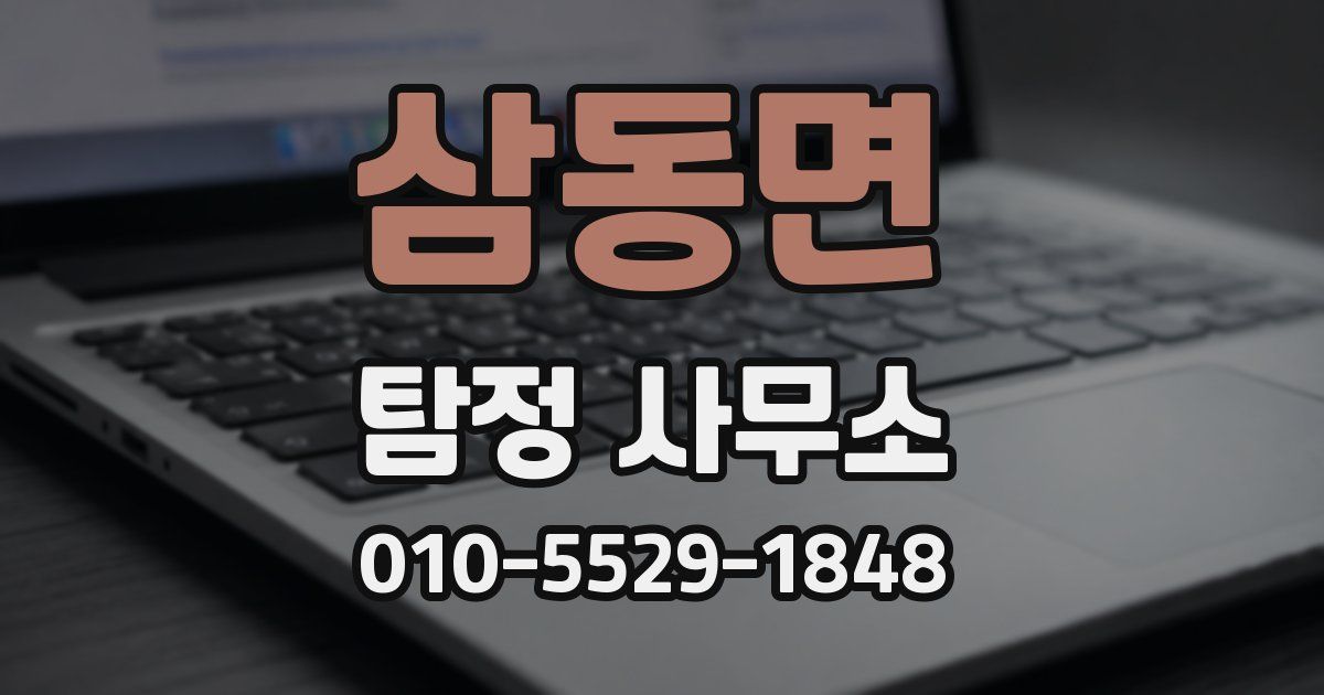 삼동면 탐정 사무소