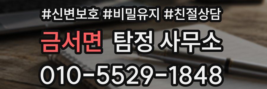 금서면 탐정 사무소