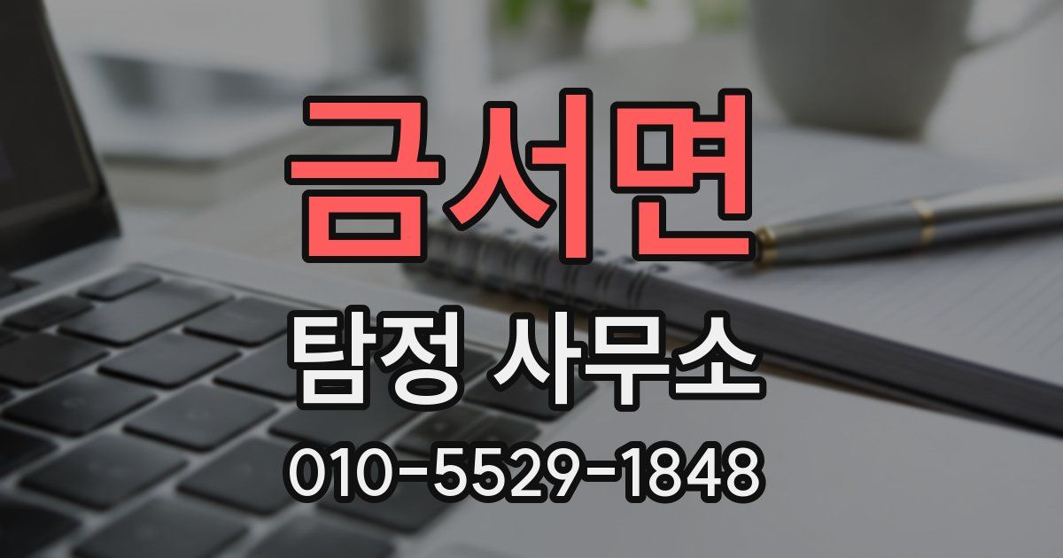 금서면 탐정 사무소