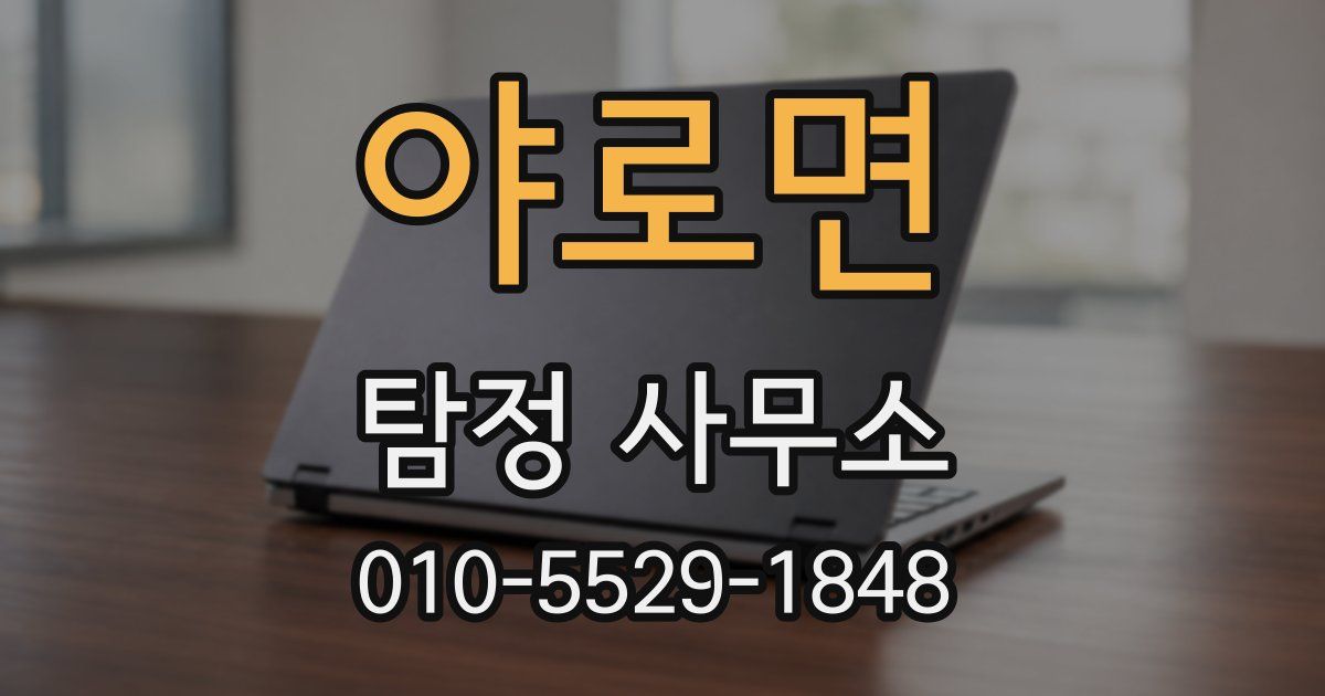 야로면 탐정 사무소