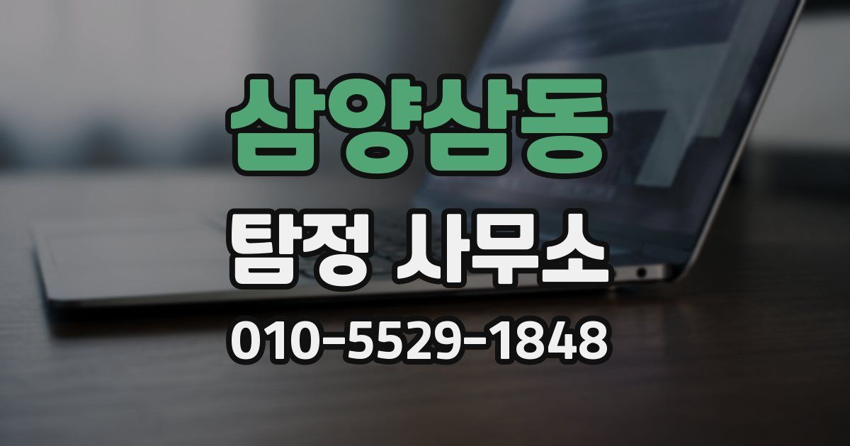 삼양삼동 탐정 사무소