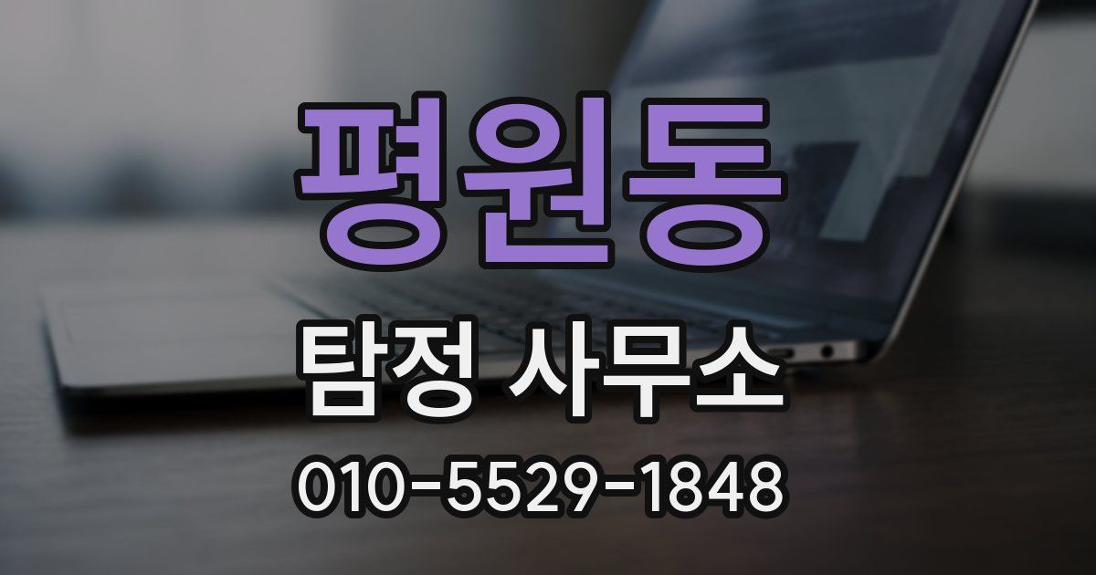 평원동 탐정 사무소