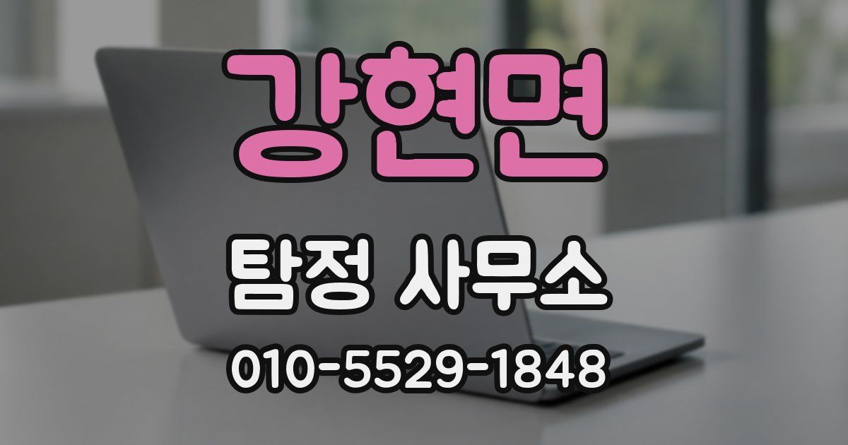 강현면 탐정 사무소