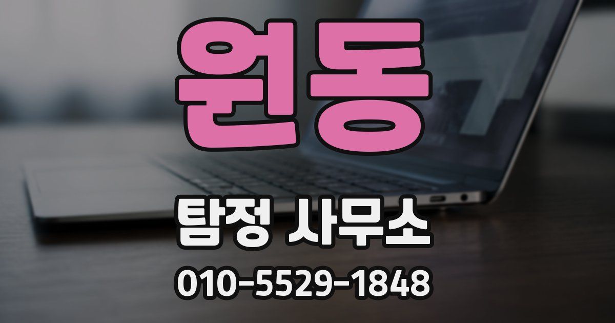 원동 탐정 사무소
