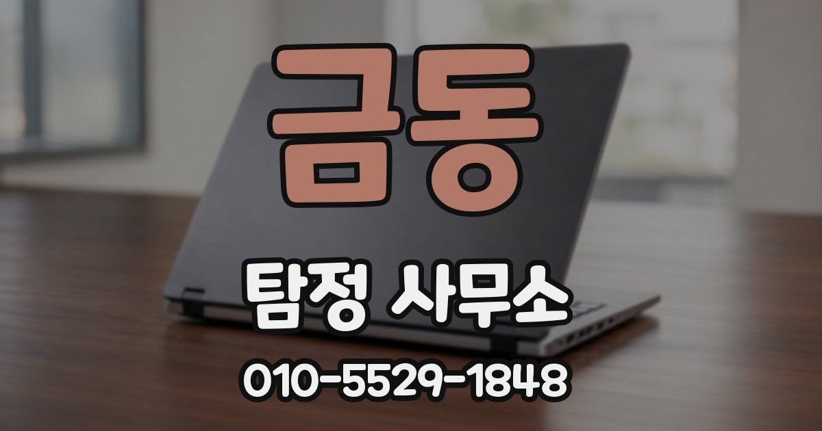 금동 탐정 사무소