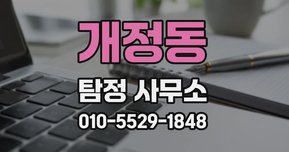 개정동 탐정 사무소