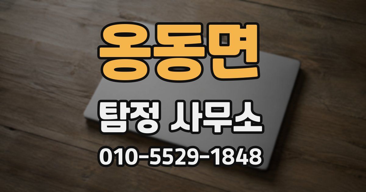 옹동면 탐정 사무소