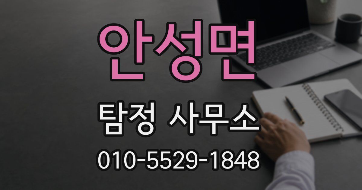 안성면 탐정 사무소