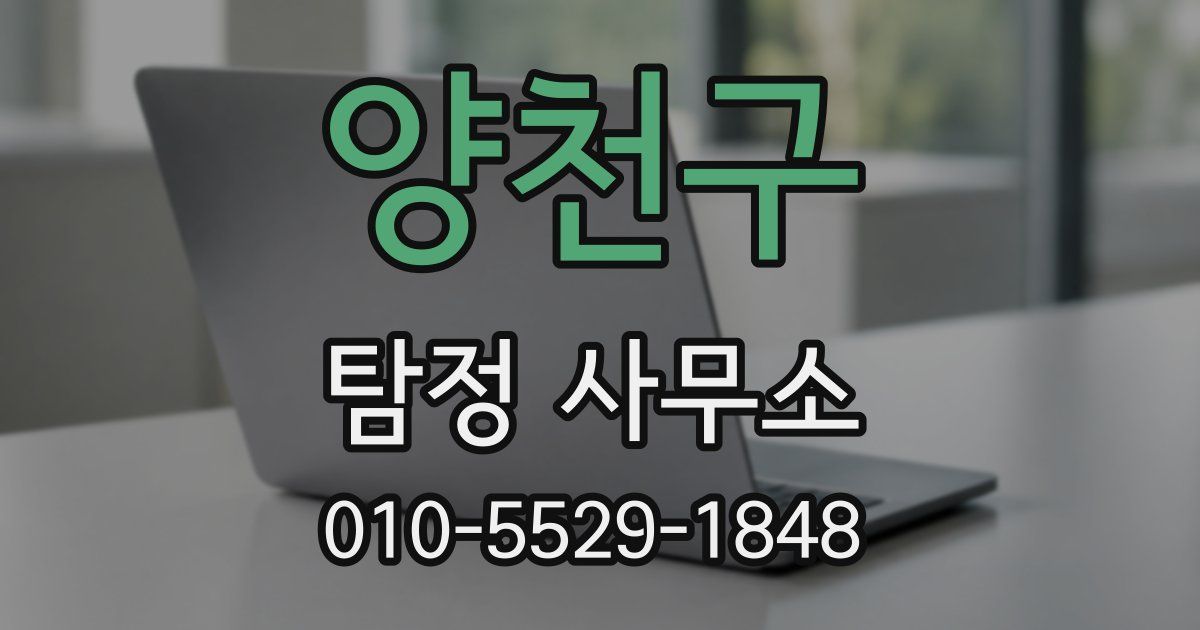 양천구 탐정 사무소