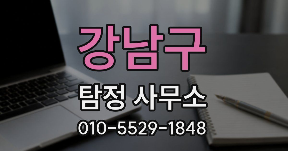 강남구 탐정 사무소