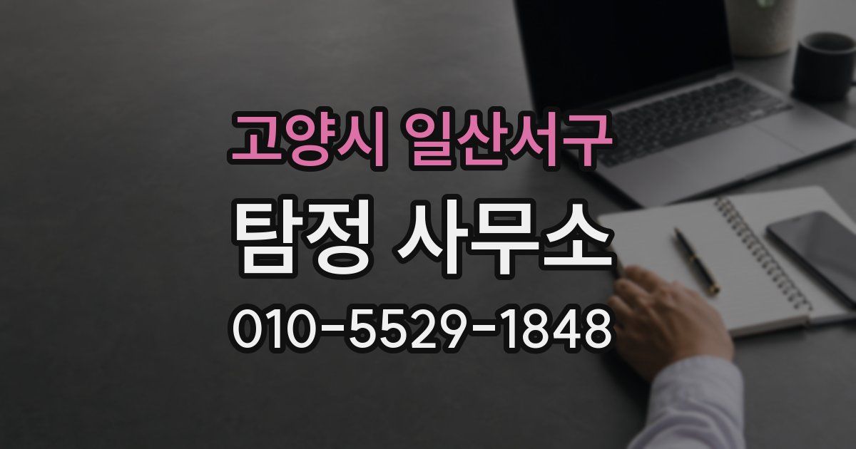 고양시 일산서구 탐정 사무소