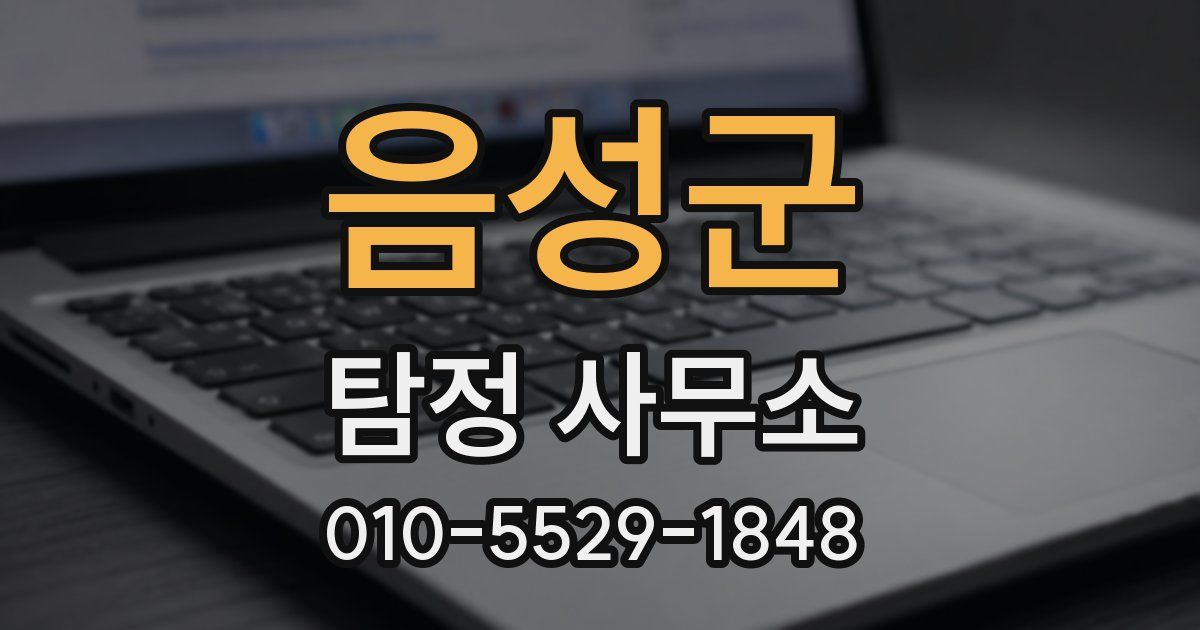음성군 탐정 사무소