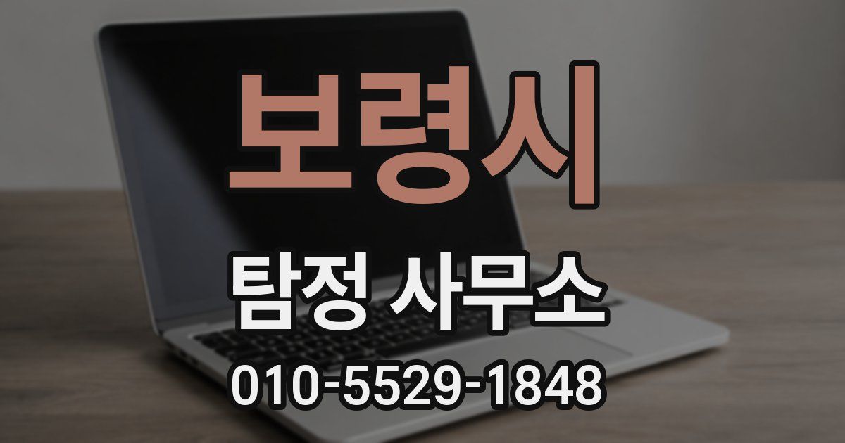 보령시 탐정 사무소