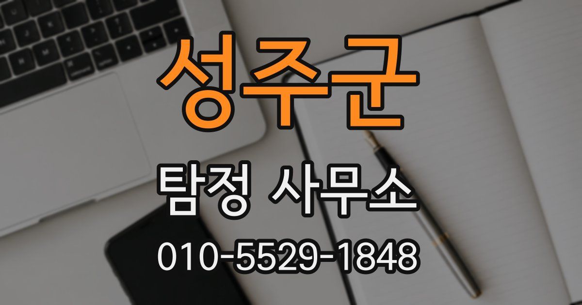 성주군 탐정 사무소