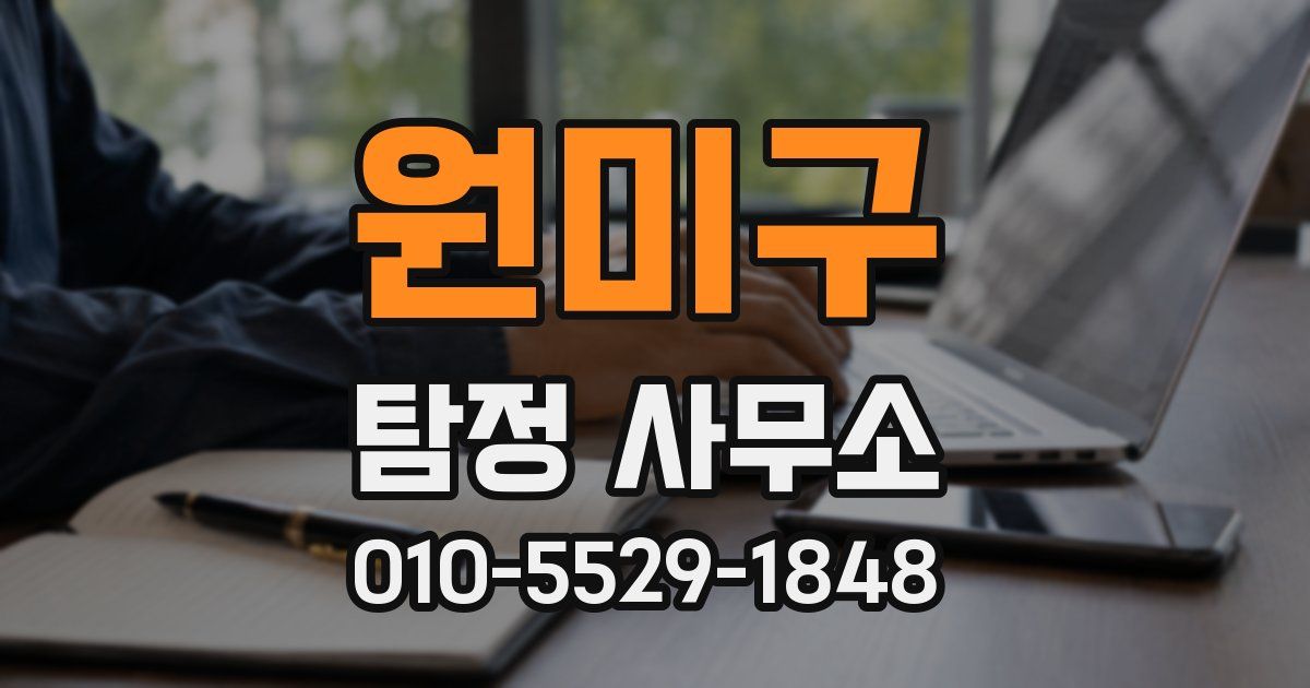 원미구 탐정 사무소