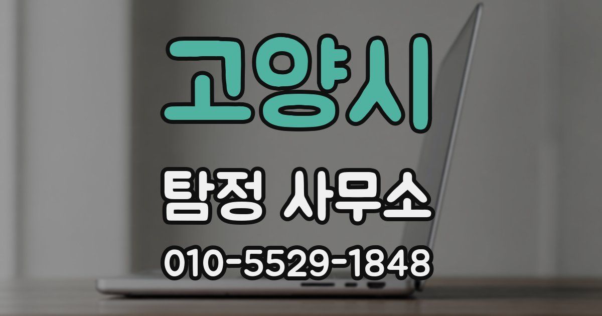 고양시 탐정 사무소