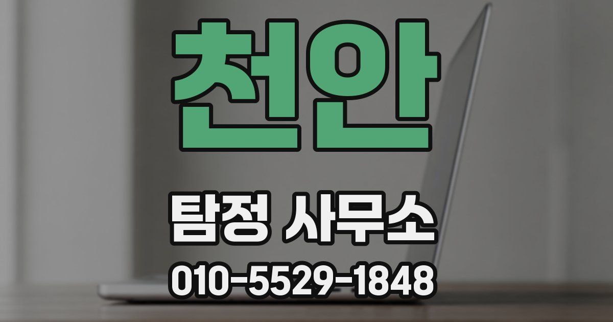 천안 탐정 사무소