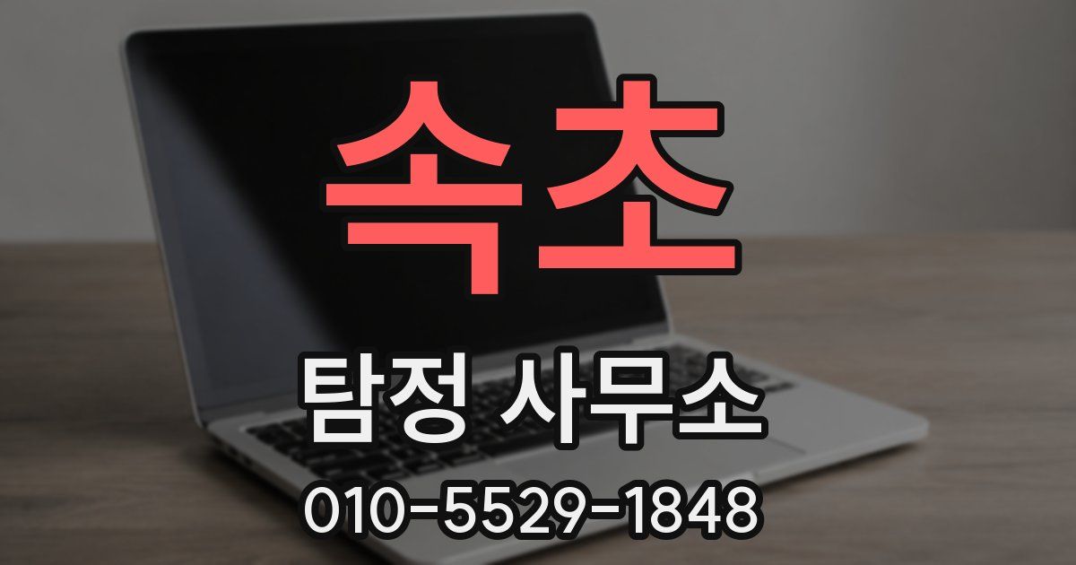 속초 탐정 사무소