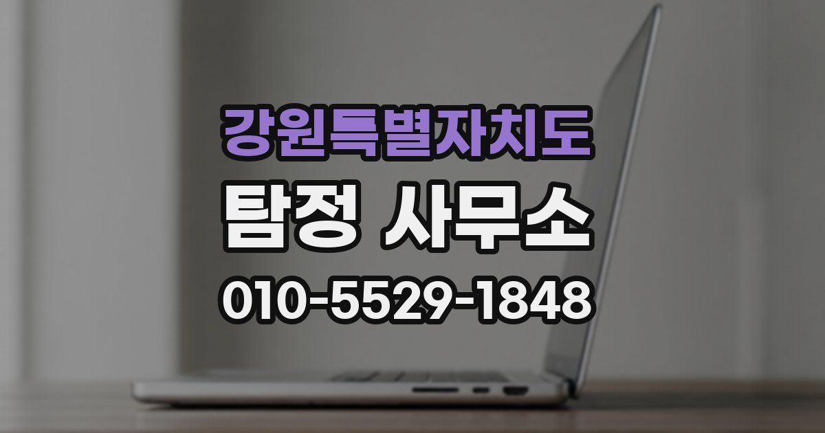 강원특별자치도 탐정 사무소