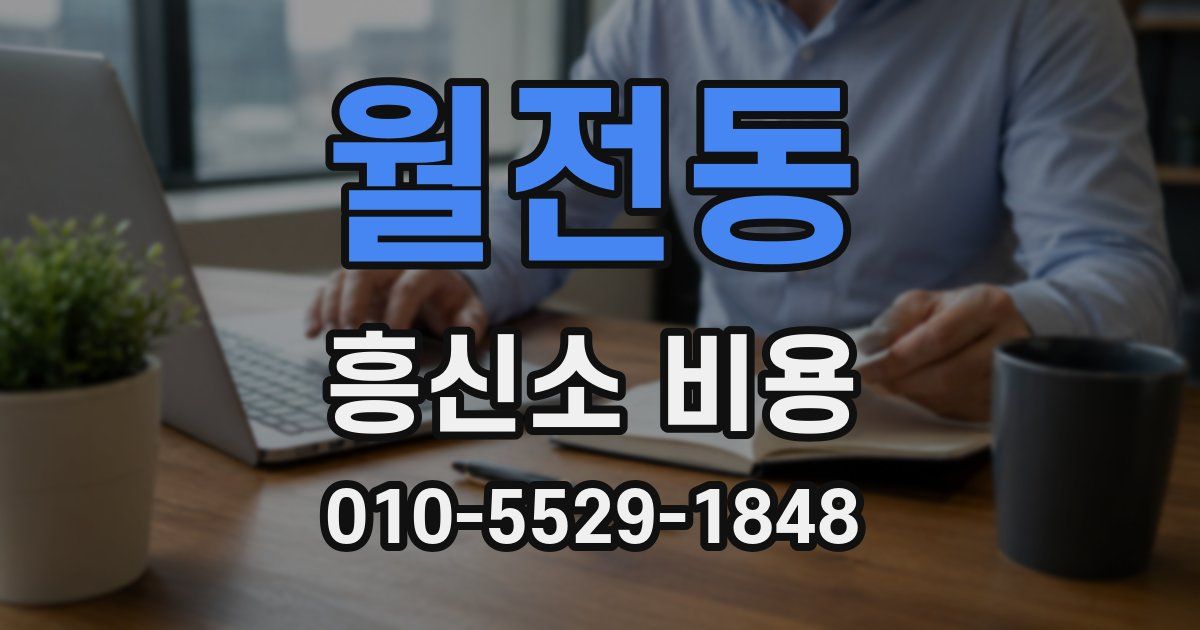 월전동 흥신소 비용