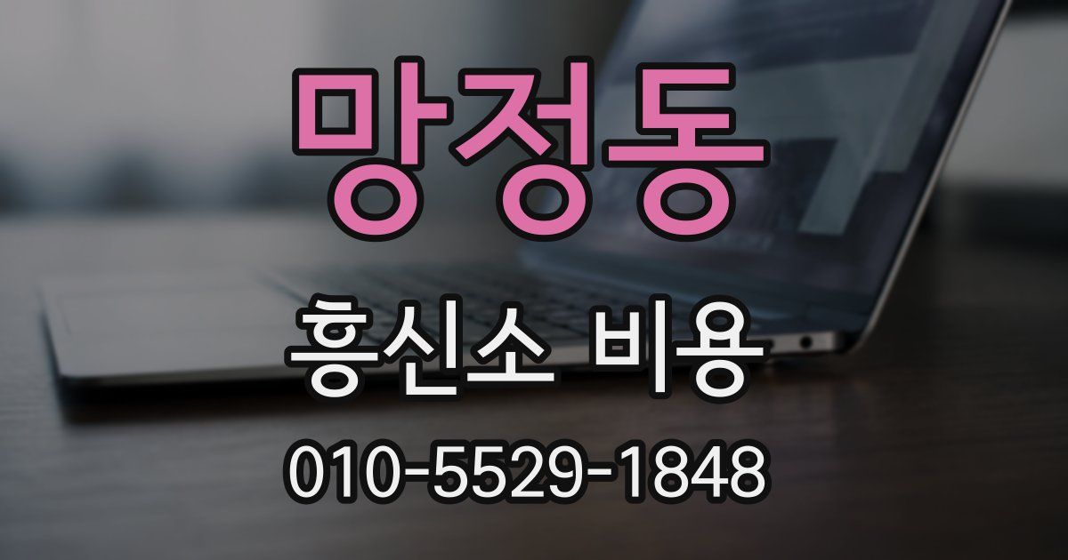망정동 흥신소 비용