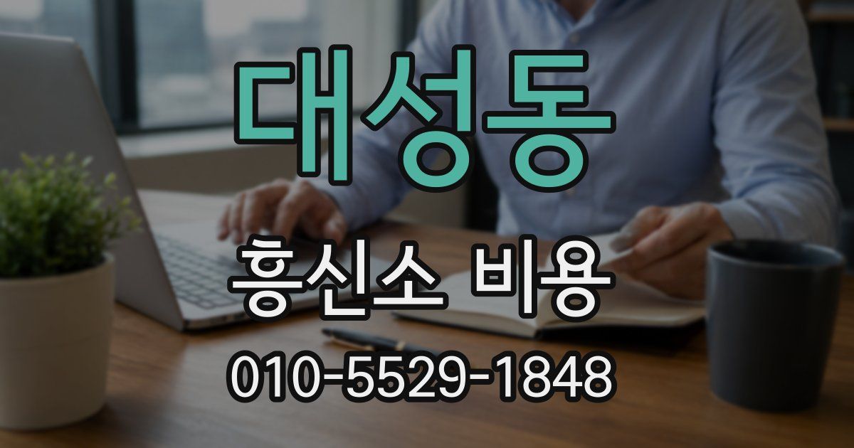 대성동 흥신소 비용