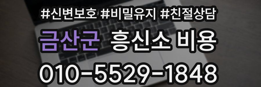 금산군 흥신소 비용