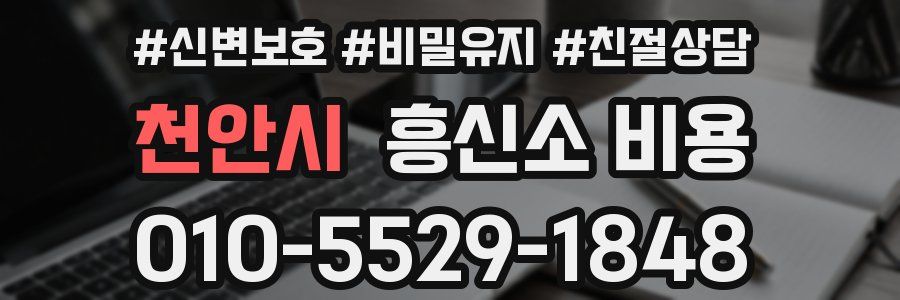천안시 흥신소 비용