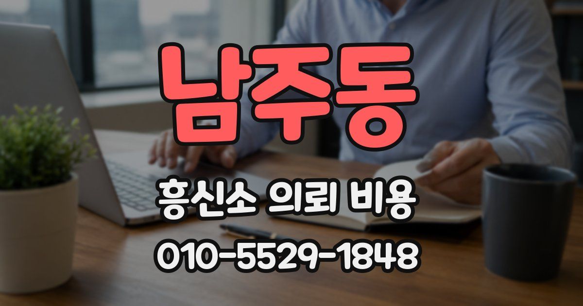 남주동 흥신소 의뢰 비용