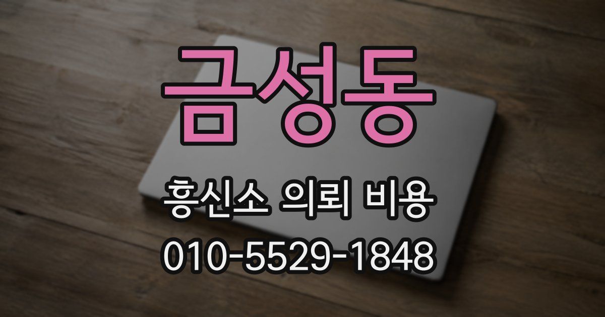 금성동 흥신소 의뢰 비용