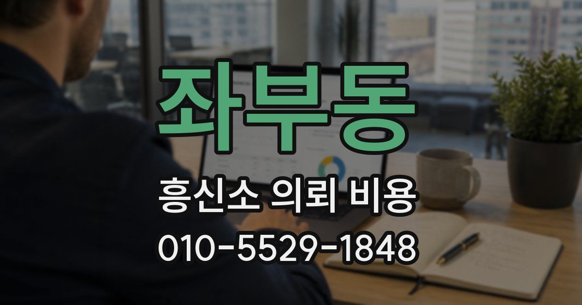 좌부동 흥신소 의뢰 비용