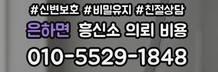 은하면 흥신소 의뢰 비용