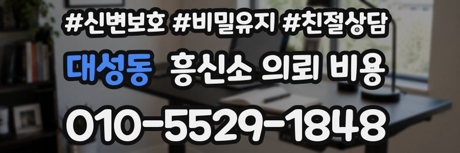 대성동 흥신소 의뢰 비용