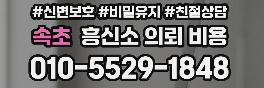 속초 흥신소 의뢰 비용