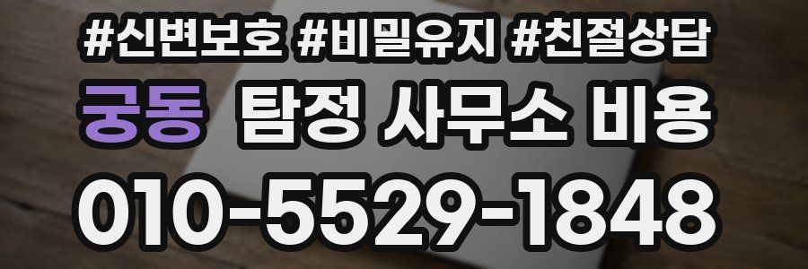 궁동 탐정 사무소 비용