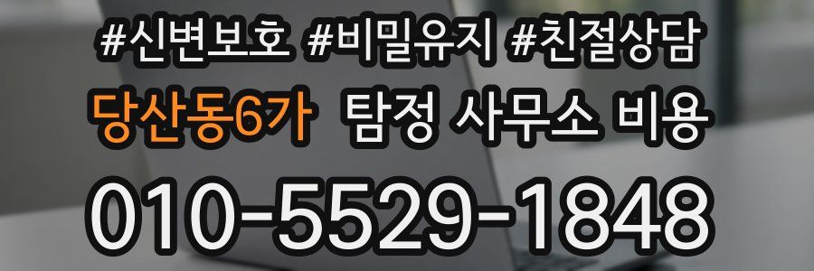 당산동6가 탐정 사무소 비용