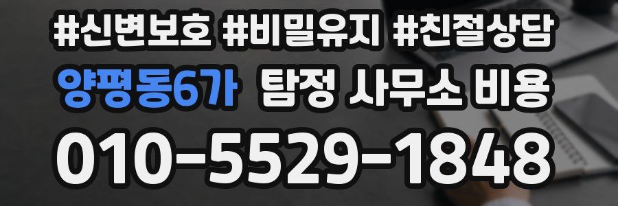 양평동6가 탐정 사무소 비용
