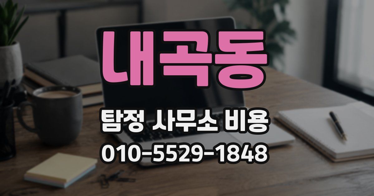 내곡동 탐정 사무소 비용