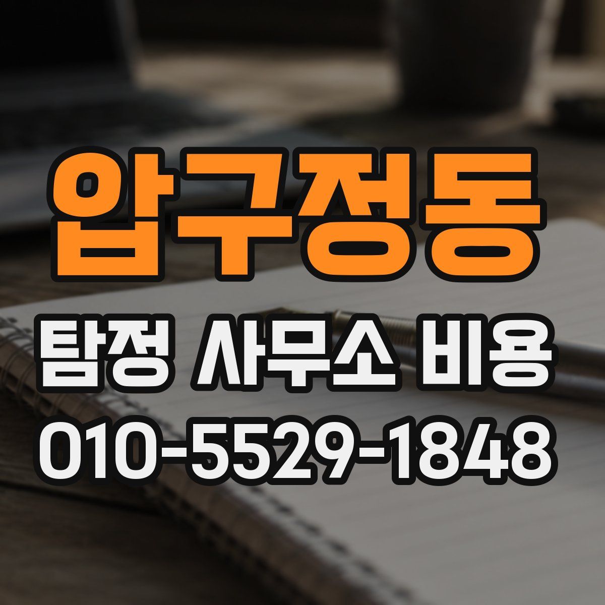 압구정동 탐정 사무소 비용