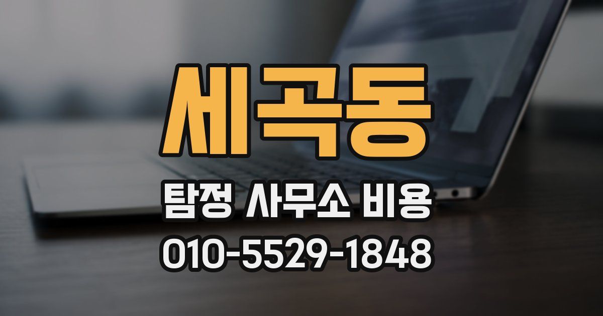 세곡동 탐정 사무소 비용