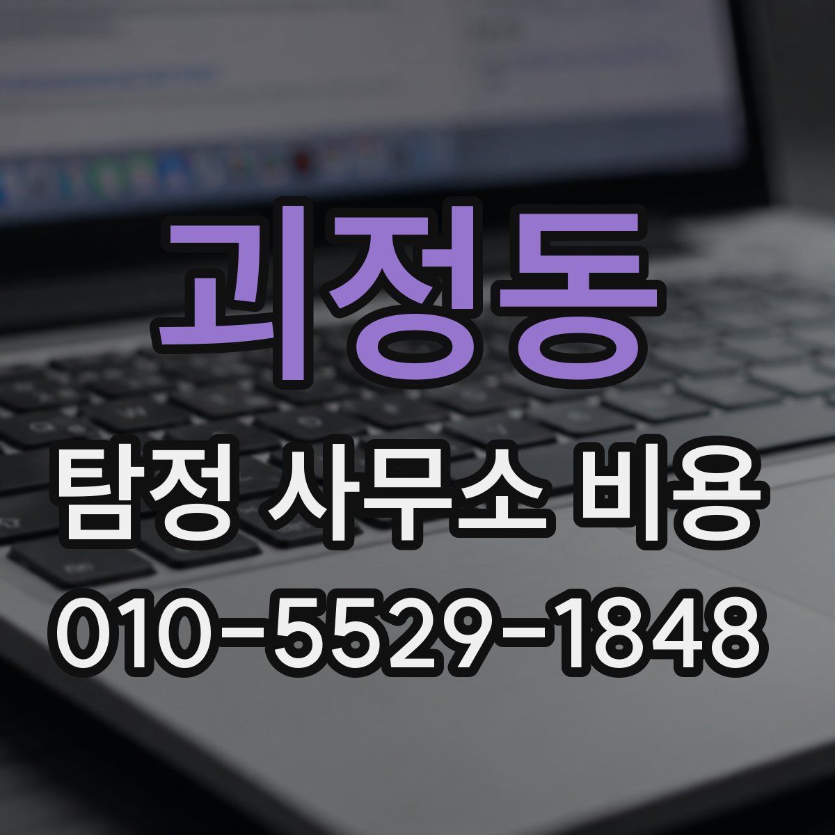 괴정동 탐정 사무소 비용
